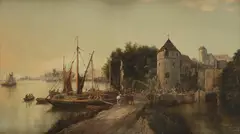 Moritzburg on the Elbe Signed Wm Howard by William Howard, Oil on canvas, offered Aug 2021