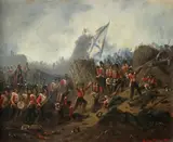 British troops attacking the Redan by Gustav Otto Müller, Oil on panel, sold Aug 2021
