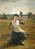 A simple Child by William Gale, Oil on board, sold Aug 2021