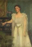 Portrait of Alice Williams by Edith Corbet, Oil on canvas, sold Aug 2021