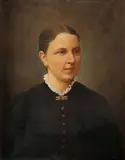 Portrait of a lady by Jan Haverkamp, Oil on canvas; oil on board, offered Aug 2021