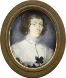 Portrait miniature of a lady by John Hoskins, watercolour and bodycolour, offered Aug 2021