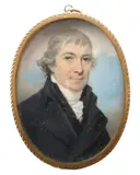 Portrait miniature of a gentleman by Thomas Richmond, watercolor, sold Aug 2021