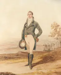 Portrait of a gentleman by Robert Dighton, Watercolour and pencil, offered Aug 2021