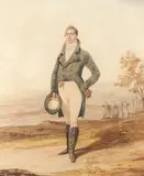 Portrait of a gentleman by Robert Dighton, Watercolour and pencil, offered Aug 2021