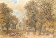 Untitled by William Bennett, Pencil and watercolour, sold Aug 2021