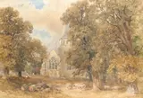 Untitled by William Bennett, Pencil and watercolour, sold Aug 2021