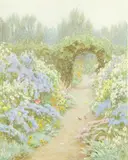 September border at Munstead Wood Signed H by Helen Allingham, Wood, sold Aug 2021