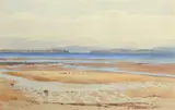 View of the Moray Firth Signed and dated A by Archibald Thorburn, Pencil and watercolour, sold Aug 2021