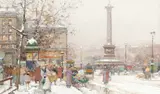 Place de la Bastille by Eugène Galien-Laloue, Watercolour and bodycolour, sold Aug 2021