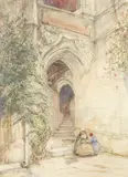 Hotel Cluny by James Holland Ows, Watercolour and pencil, offered Aug 2021