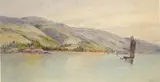 Glen Falloch - evening by William Matthew Hodgkins, watercolour and pencil, sold Aug 2021