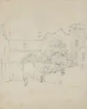 The gateway to Richmond Palace Inscribed Richmond Surrey by Thomas Hearne, Pencil, sold Aug 2021