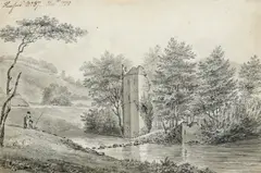 Bransill Castle by Thomas Hearne, Pen and black ink with grey wash, sold Aug 2021