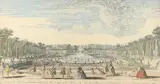 A View of the Bason of Latona Hand-coloured engraving 23 by Jacques Rigaud, engraving, sold Aug 2021