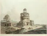 Remains of an Ancient Building near Firoz Shah's Cotilla by Thomas Daniell, print (other), sold Aug 2021