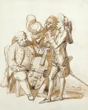 Concerto Spirituale Pencil by Henry Bunbury, Pencil, pen and brown ink, sold Aug 2021