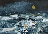 Untitled by Maggi Hambling, Oil on board, sold May 2021