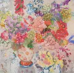 Untitled by Karen Camkin, Oil on gessoed board, sold May 2021