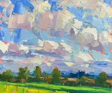 Untitled by Lucy Kent, Oil on wood panel, sold May 2021