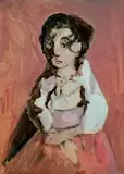 Untitled by Liorah Tchiprout, Oil on board, sold May 2021