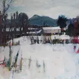 Untitled by Tessa Whitley, Oil on board, sold May 2021