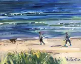 Untitled by Brenda Martin, Oil on board, sold May 2021