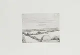 Little Shack etching on paper titled in the print 27 by Bernard Leach, etching on paper, sold May 2021