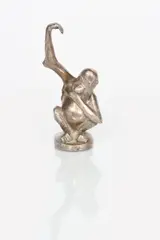 Ca Gratte a cire perdue silvered bronze sculpture of an by Édouard-Marcel Sandoz, bronze, sold May 2021