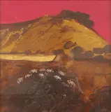 Under the Downs Signed with initials dh by David Humphreys, Acrylic on board, sold May 2021