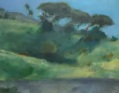 St Tropez by György Gordon, Oil on canvas, sold May 2021