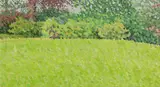 Rain: The Edge of the Lawn Signed with initials and dated WW ' by William Powell Wilkins, Oil on canvas, sold May 2021