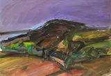 Violet Sky II Signed Peter Prendergast by Peter Prendergast, Acrylic on paper, sold May 2021