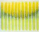 Yellow Stripe Signed Barrie Cook by Barrie Cook, Acrylic on paper, sold May 2021