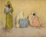 Waiting for the Bus by Duncan Grant, Oil on canvas, sold May 2021