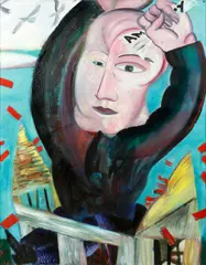 'Portrait' by Jock McFadyen, circa 1980, oil on board, sold Nov 2014