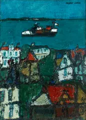 'RIVA BELLA' by Alfred Cohen, oil on board, sold Nov 2014