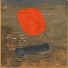 Composition by Kumi Sugai, gouache on card, sold Nov 2014