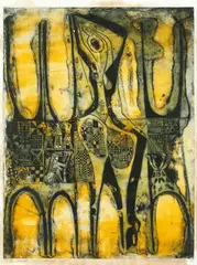 'Lament' by Bruce Onobrakpeya, offered Nov 2014
