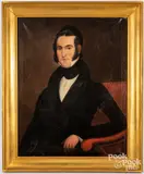 portrait of a gentleman by Andrew D. Wattles, oil on canvas, sold Apr 2023
