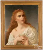 portrait of a woman by Ione Perry, oil on canvas, sold Apr 2023