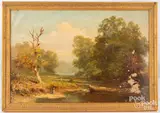 titled Pennypack by Russell Smith, oil on canvas, sold Apr 2023