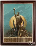 WWI illustration on board by Matt Morgan, mixed media, sold Apr 2023