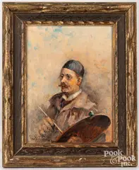 portrait of William Porter by George Newman, oil on board, sold Apr 2023
