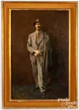 portrait of Baron Benners by Maxwell Simpson, oil on board, sold Apr 2023