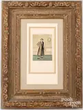 portrait of a fashionable young man by Everett Shinn, watercolor, sold Apr 2023