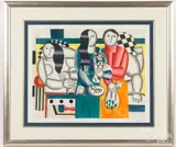 in colors on wove paper by Fernand Léger, 1960, lithograph, sold Apr 2023