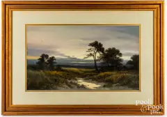 landscape by Paul Koehler, pastel, sold Feb 2023