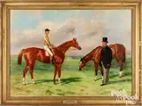 of race horse by Harry Hall, oil on canvas, sold Jan 2023