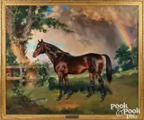 of the race horse Sun Briar by Ignác Konrád, oil on canvas, sold Jan 2023